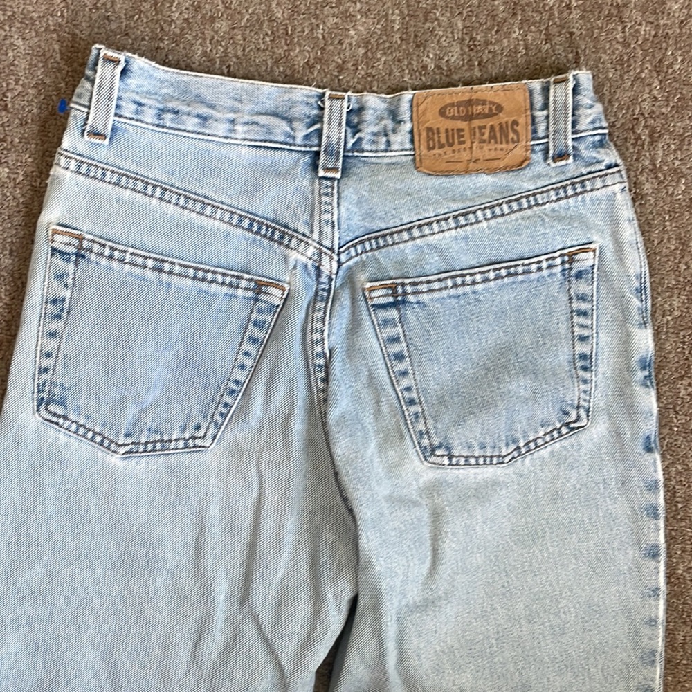 vintage old navy blue jeans